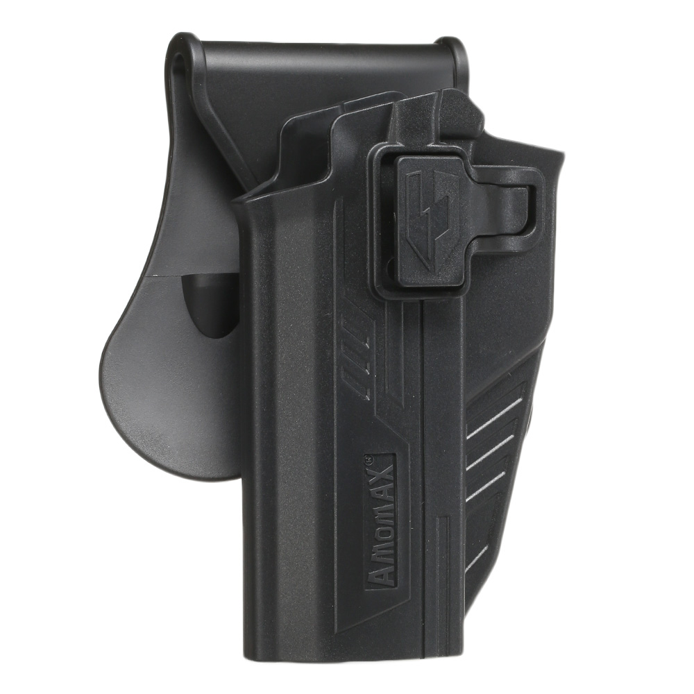 Amomax Tactical Holster Polymer Paddle fr STI Hi-Capa 2011 Links schwarz Bild 1