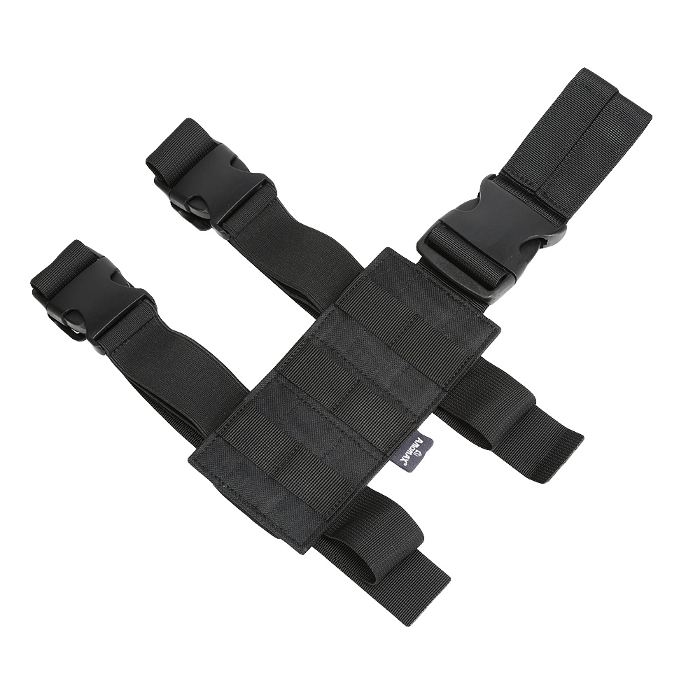 Amomax Molle Drop Leg Plate / Beinplattform Nylon-Fabric schwarz Bild 1