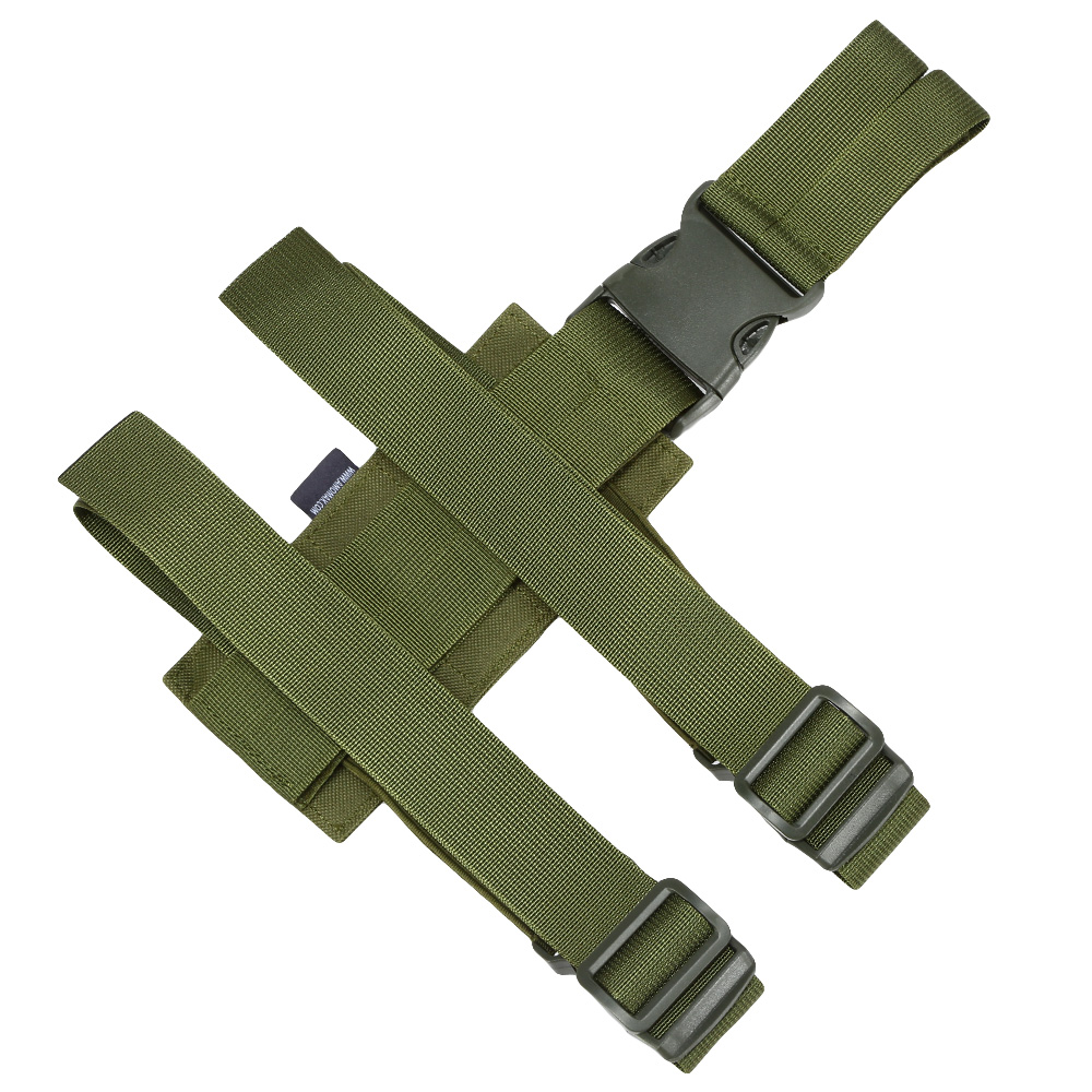 Amomax Molle Drop Leg Plate / Beinplattform Nylon-Fabric oliv Bild 1