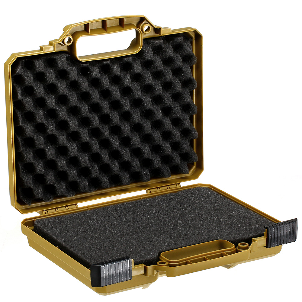 ASG Polymer Pistol Case Pistolenkoffer 31 x 27 x 7,5 cm PnP-Schaumstoff RAL8000 grnbraun Bild 1