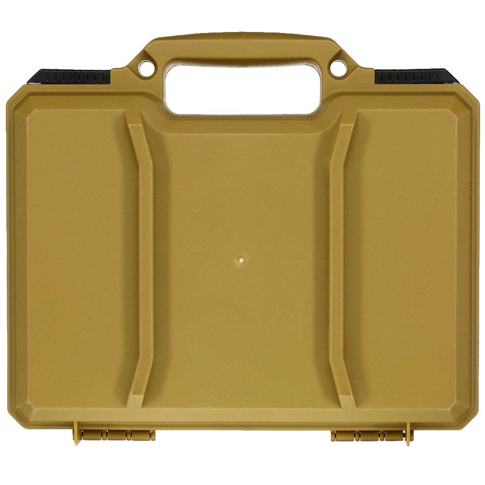 ASG Polymer Pistol Case Pistolenkoffer 31 x 27 x 7,5 cm Waben-Schaumstoff RAL8000 grnbraun Bild 3