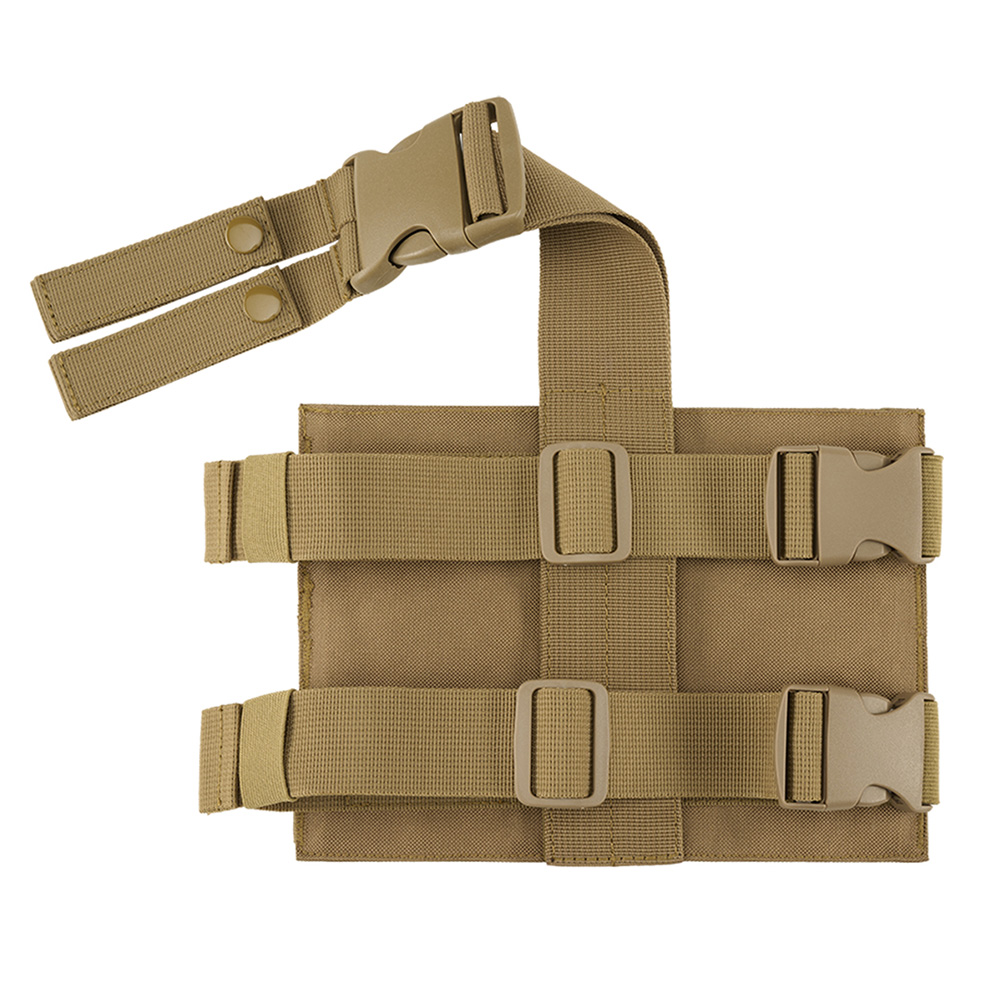 Brandit Beinplatte Molle Leg Panel camel mit versteckter Tasche Bild 2