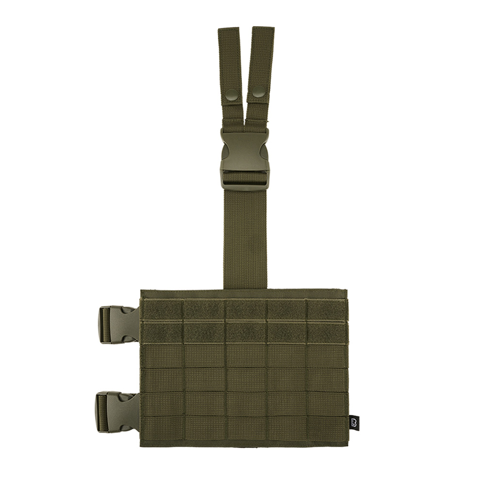 Brandit Beinplatte Molle Leg Panel oliv mit versteckter Tasche