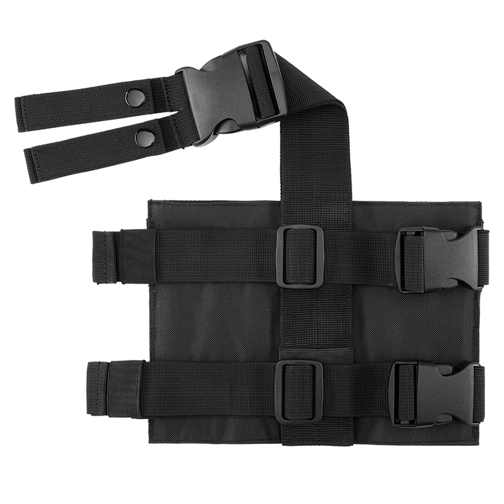 Brandit Beinplatte Molle Leg Panel schwarz mit versteckter Tasche Bild 2