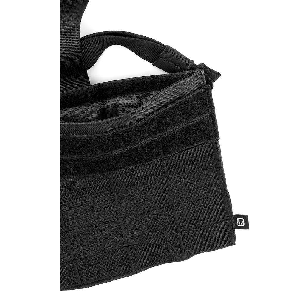 Brandit Beinplatte Molle Leg Panel schwarz mit versteckter Tasche Bild 3