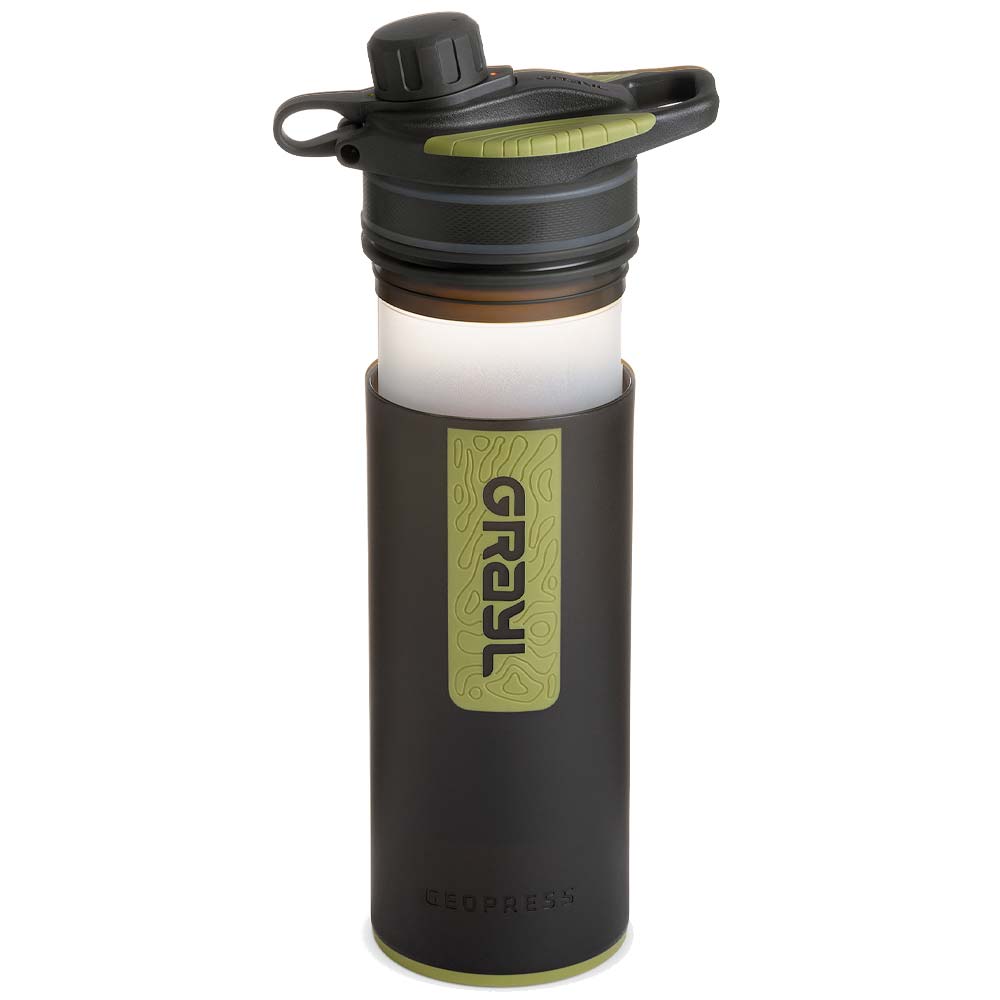 Grayl GeoPress Wasserfilter Trinkflasche 710 ml black camo - fr Wandern, Camping, Outdoor, Survival Bild 3
