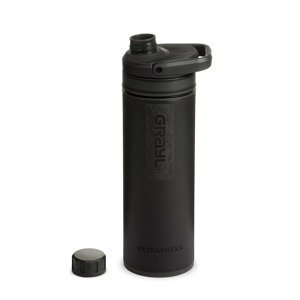 Grayl UltraPress Wasserfilter Trinkflasche 500 ml covert black - fr Wandern, Camping, Outdoor, Survival Bild 1