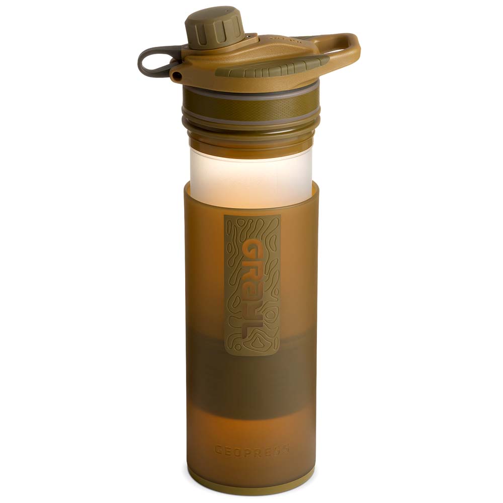 Grayl GeoPress Wasserfilter Trinkflasche 710 ml coyote brown - fr Wandern, Camping, Outdoor, Survival Bild 3