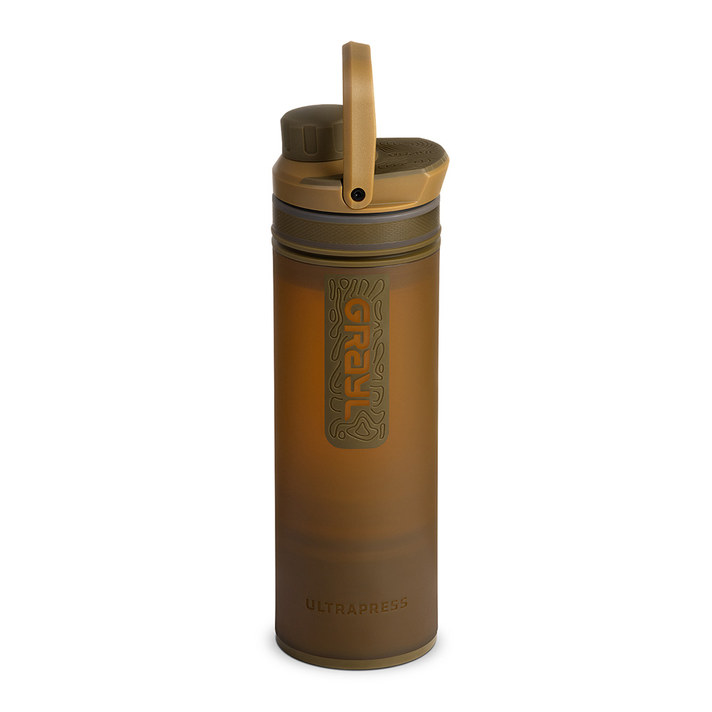 Grayl UltraPress Wasserfilter Trinkflasche 500 ml coyote brown - fr Wandern, Camping, Outdoor, Survival Bild 3