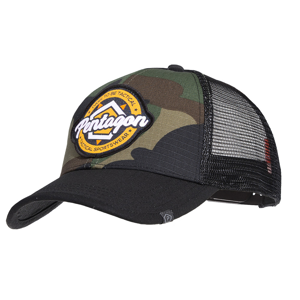 Pentagon Era Trucker Cap Logo verstellbar woodland