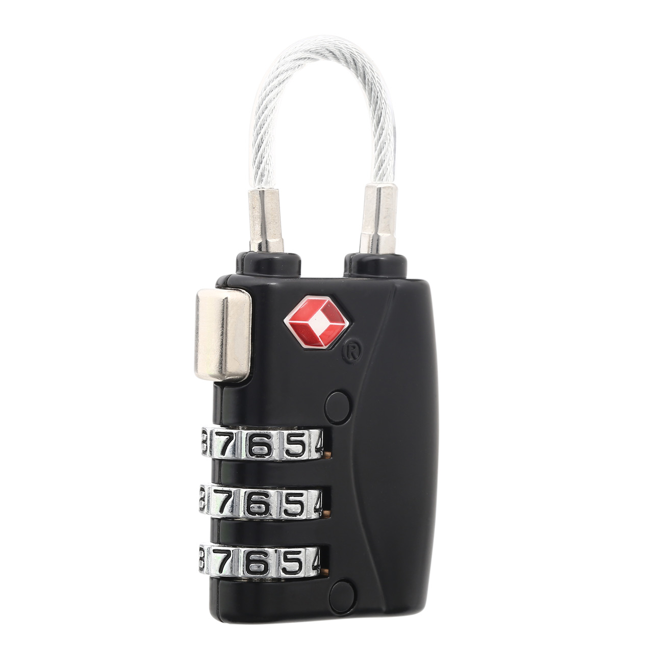 Nuprol TSA Case Lock Zahlenschloss mit Bügel schwarz Bild 1