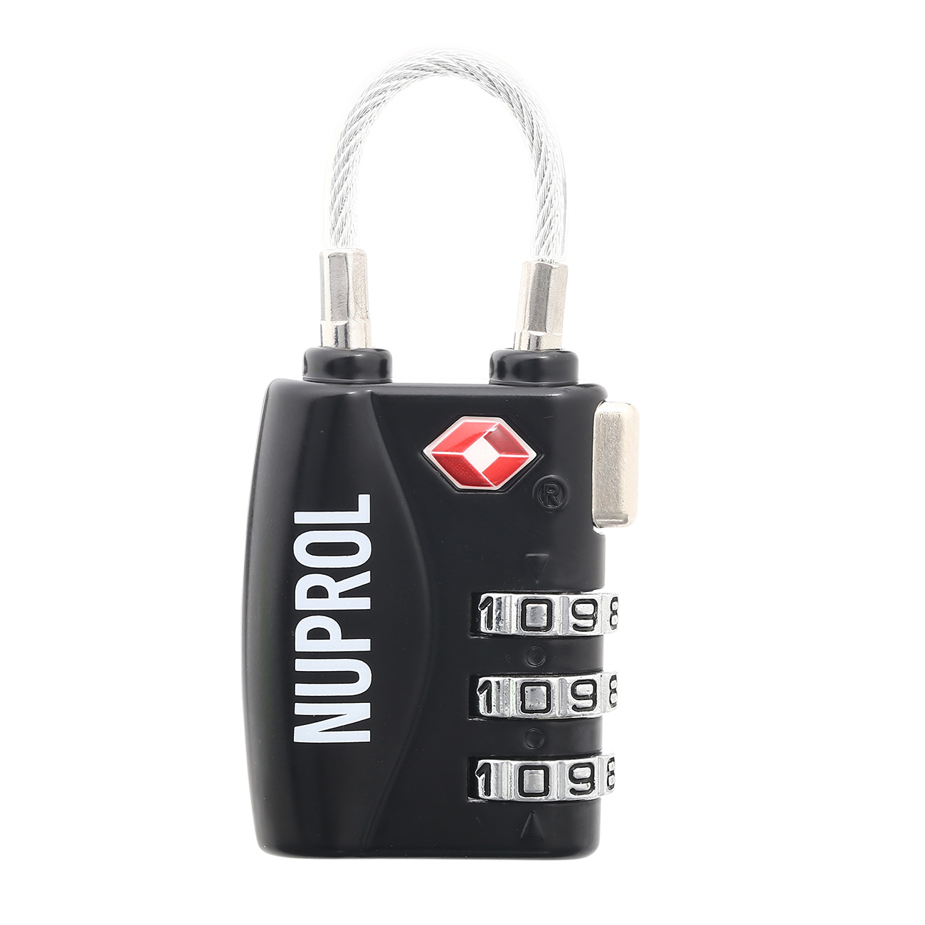 Nuprol TSA Case Lock Zahlenschloss mit Bgel schwarz Bild 1