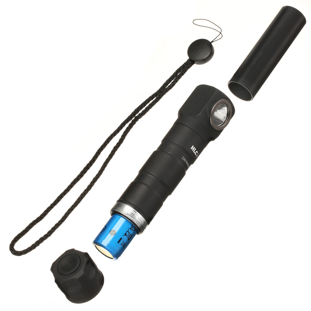Walther LED-Stirnlampe HLC2r 1000 Lumen mit Rotlicht schwarz inkl. MOLLE-Clip Bild 1