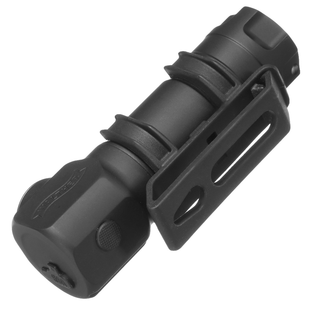 Walther LED-Stirnlampe HLC1r 500 Lumen mit Rotlicht schwarz inkl. MOLLE-Clip Bild 1