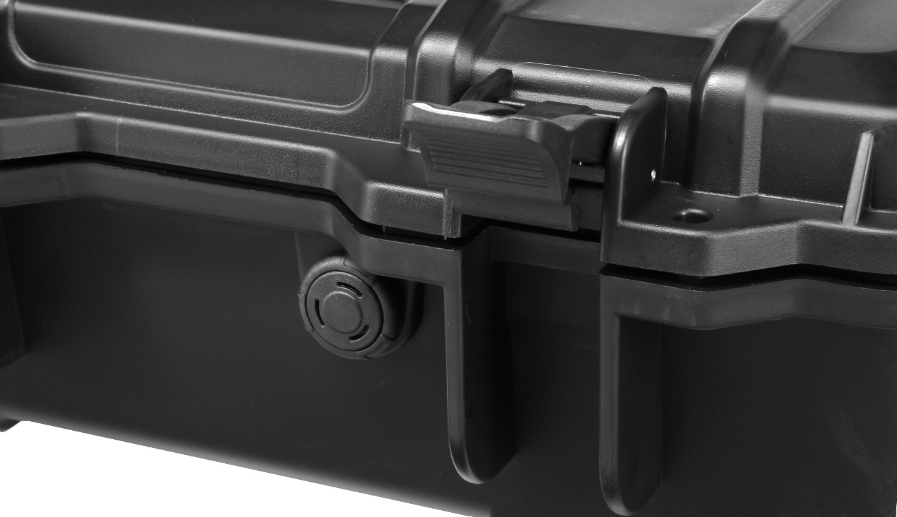 ASG Large Hard Case Waffenkoffer / Trolley 98 x 43 x 18 cm PnP-Schaumstoff schwarz Bild 9