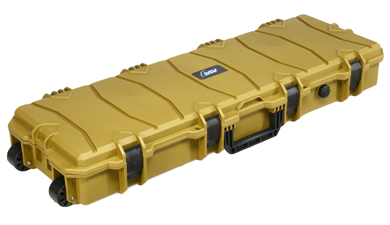 ASG Large Polymer Hard Case Waffenkoffer / Trolley 100 x 35 x 14 cm PnP-Schaumstoff RAL8000