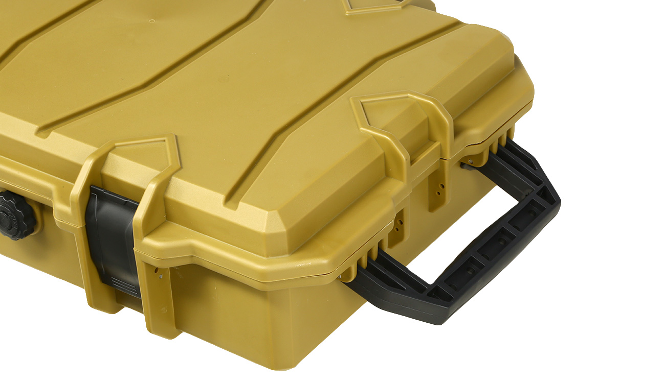 ASG Large Polymer Hard Case Waffenkoffer / Trolley 100 x 35 x 14 cm PnP-Schaumstoff RAL8000 Bild 8