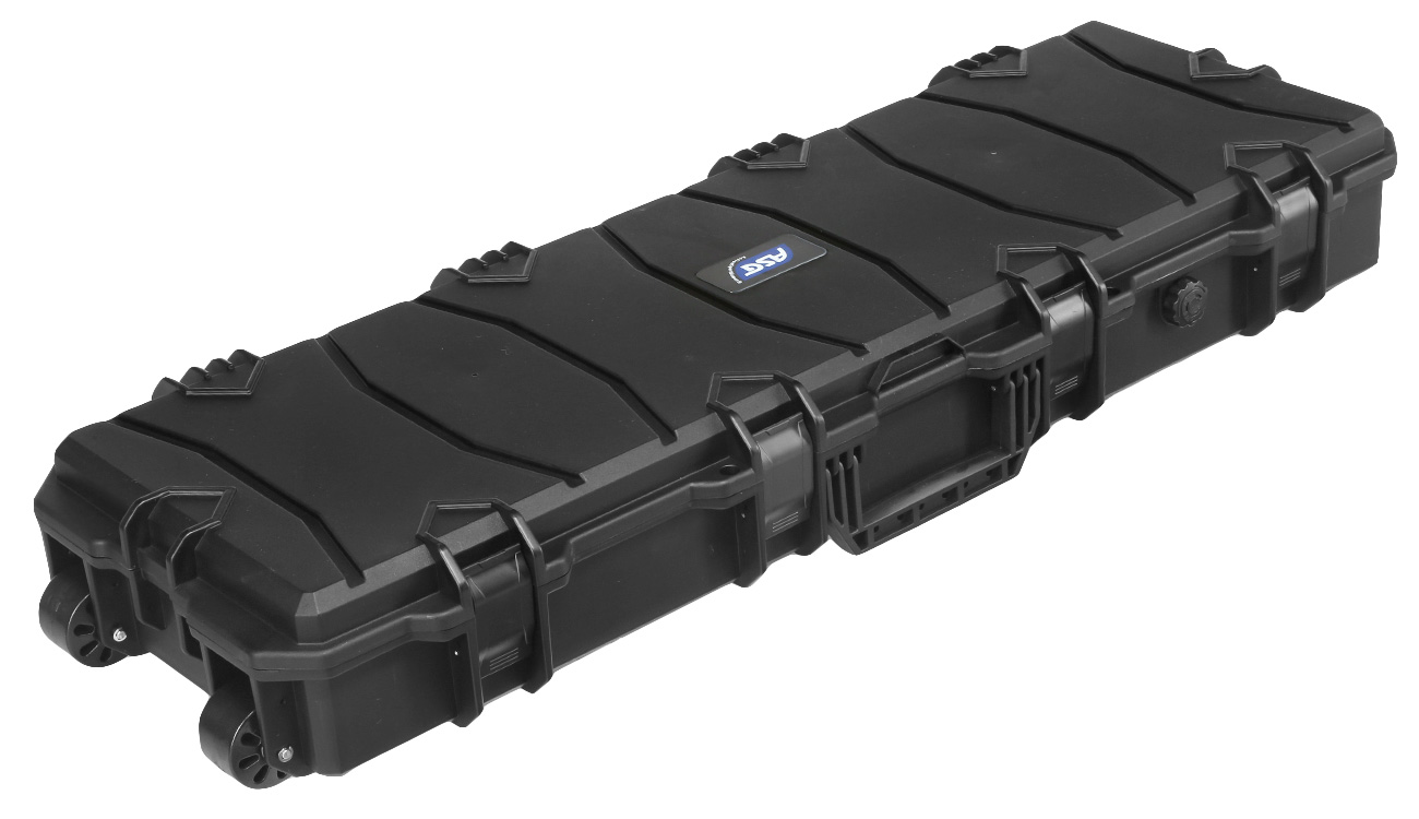ASG Large Polymer Hard Case Waffenkoffer / Trolley 100 x 35 x 14 cm PnP-Schaumstoff schwarz