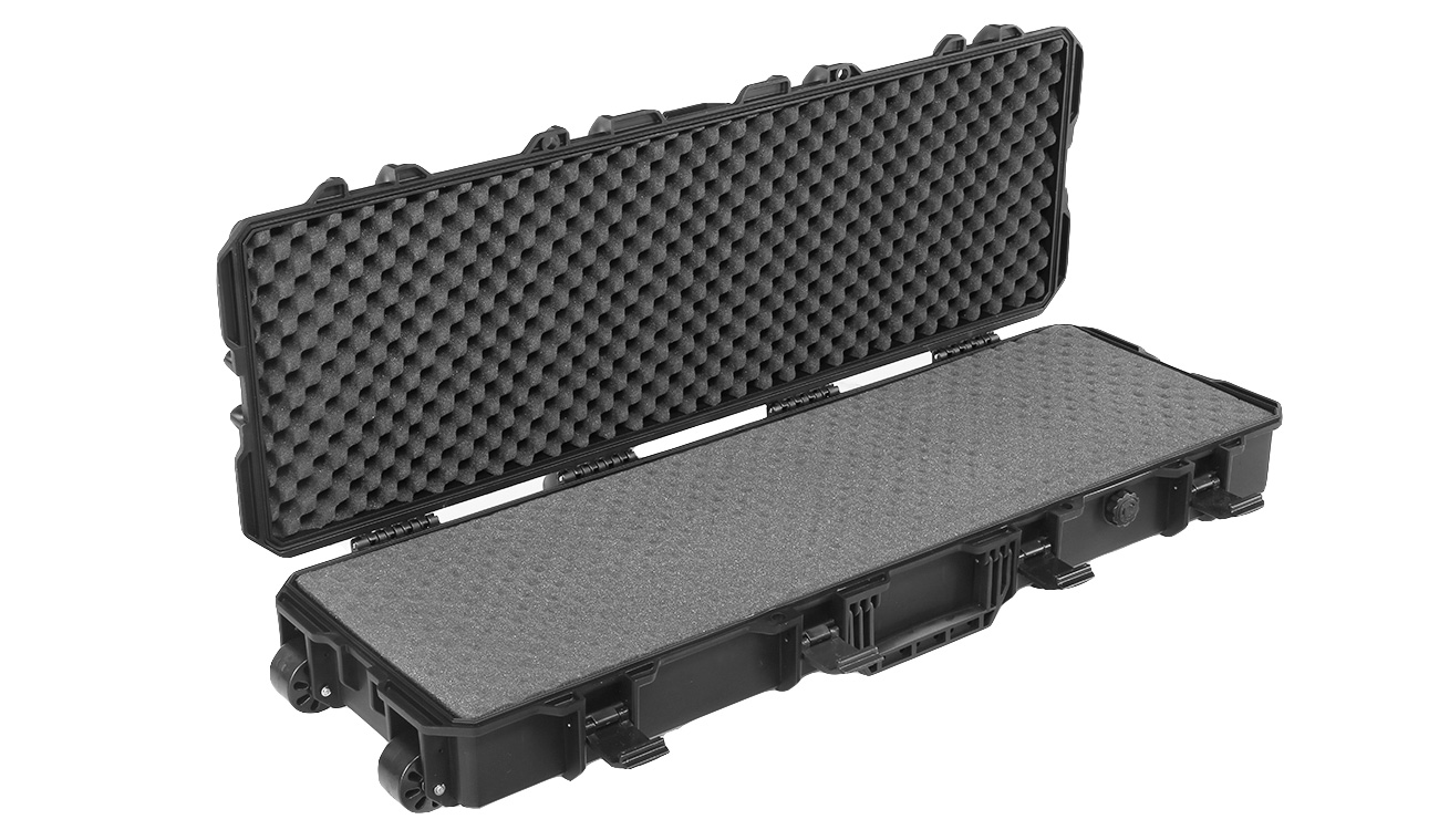 ASG Large Polymer Hard Case Waffenkoffer / Trolley 100 x 35 x 14 cm PnP-Schaumstoff schwarz Bild 5