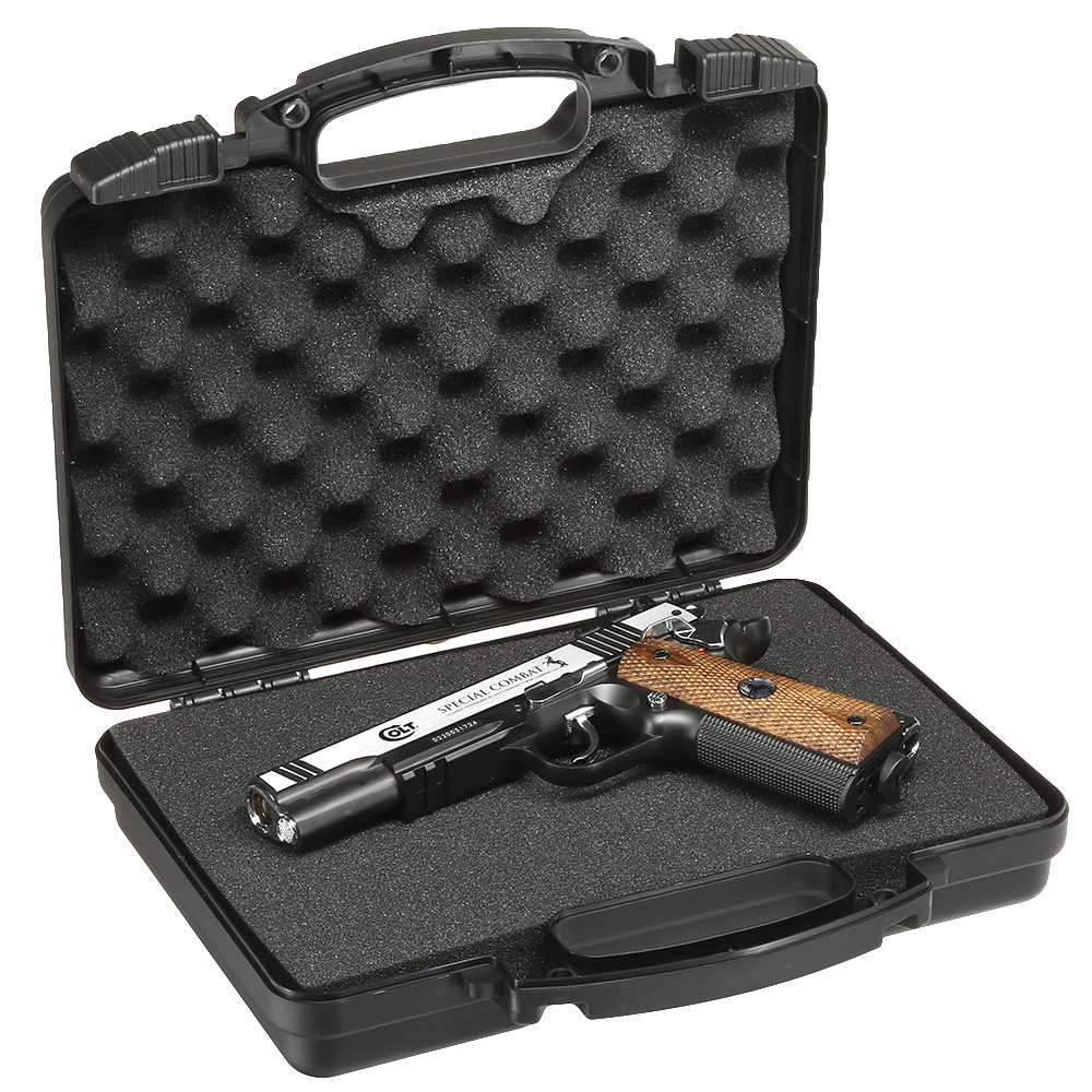ASG Small Hard Case Pistolenkoffer 31 x 25,6 x 8 cm PnP-Schaumstoff schwarz Bild 5