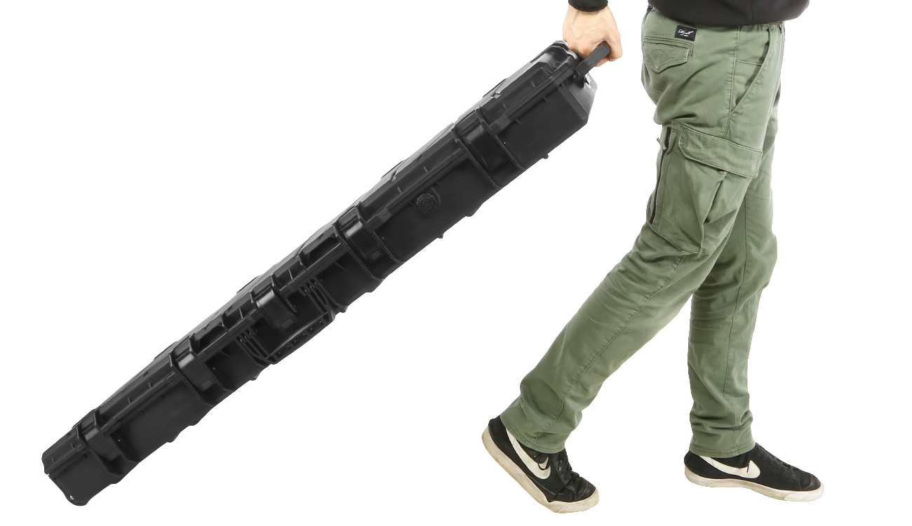 ASG X-Large Hard Case Waffenkoffer / Trolley 139 x 39,5 x 16 cm PnP-Schaumstoff schwarz Bild 11
