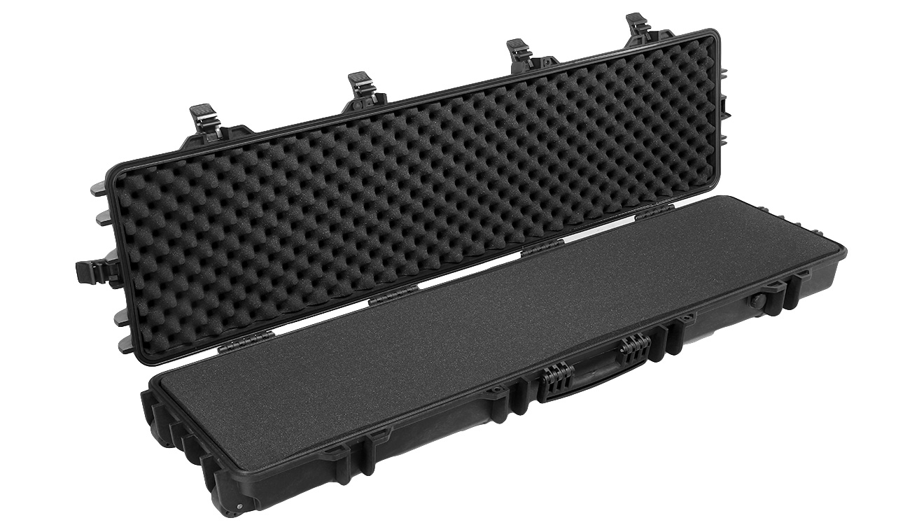 ASG X-Large Hard Case Waffenkoffer / Trolley 139 x 39,5 x 16 cm PnP-Schaumstoff schwarz Bild 5