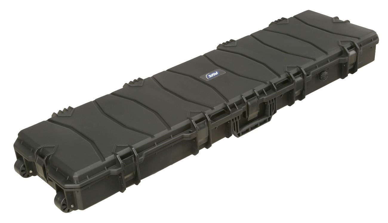 ASG X-Large Polymer Hard Case Waffenkoffer / Trolley 136 x 40 x 14 cm PnP-Schaumstoff schwarz