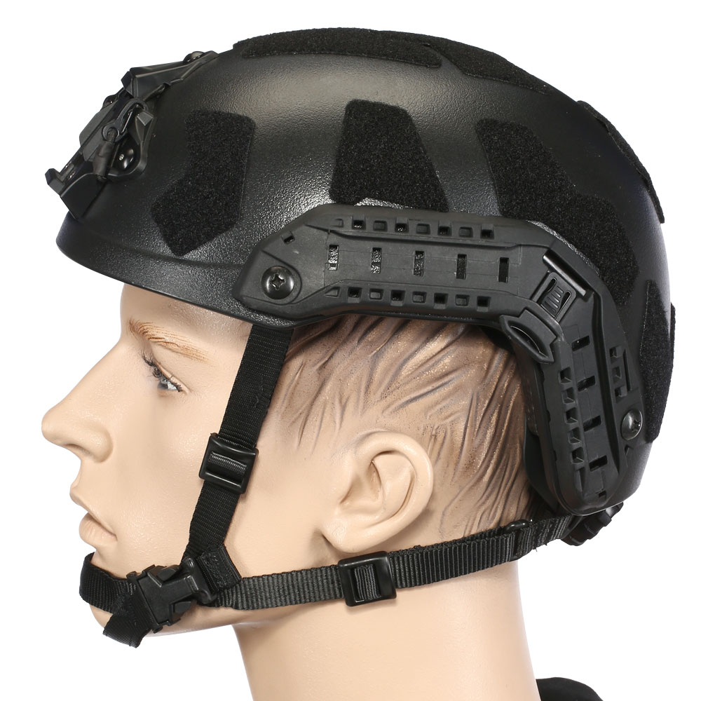 Nuprol Airsoft Helm FAST Railed SF mit NVG Mount schwarz Bild 1