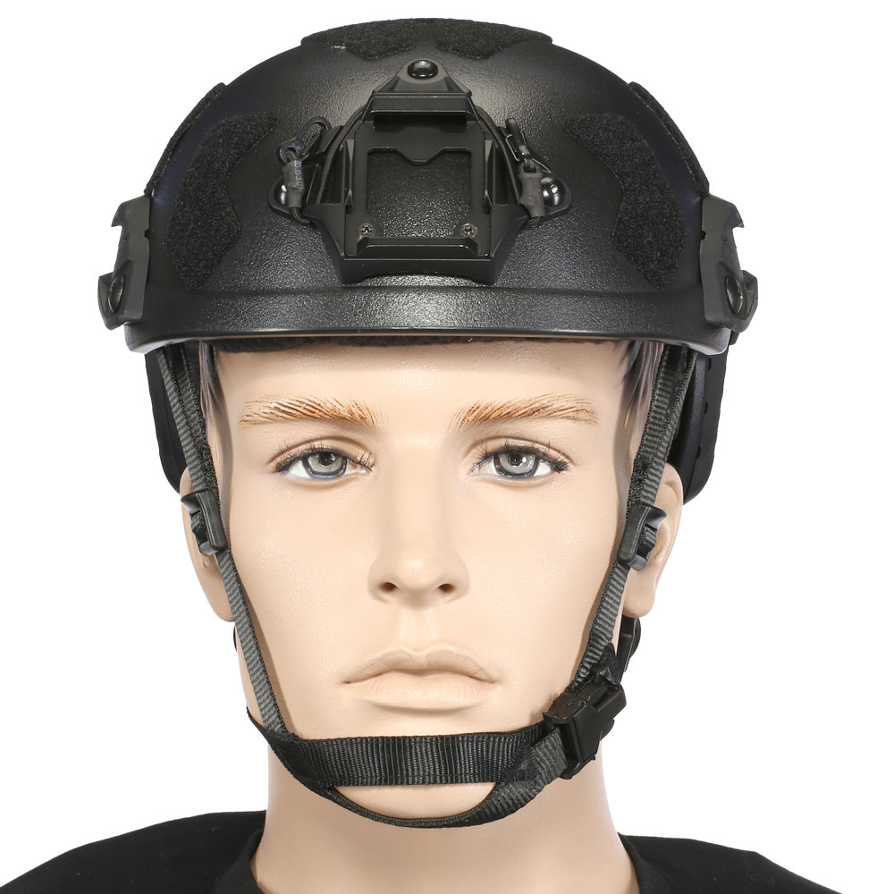 Nuprol Airsoft Helm FAST Railed SF mit NVG Mount schwarz Bild 2
