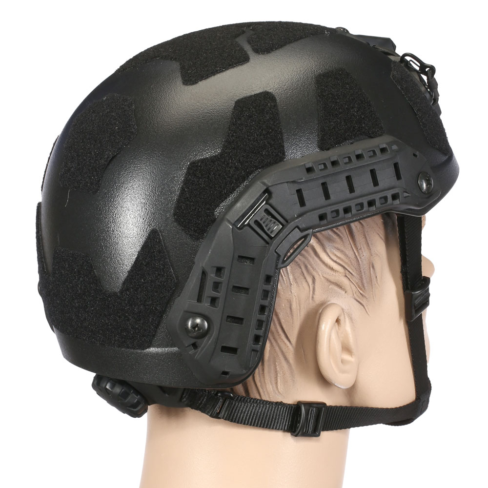 Nuprol Airsoft Helm FAST Railed SF mit NVG Mount schwarz Bild 3