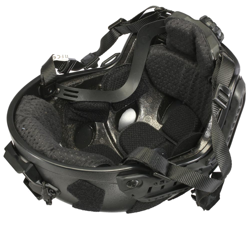 Nuprol Airsoft Helm FAST Railed SF mit NVG Mount schwarz Bild 9
