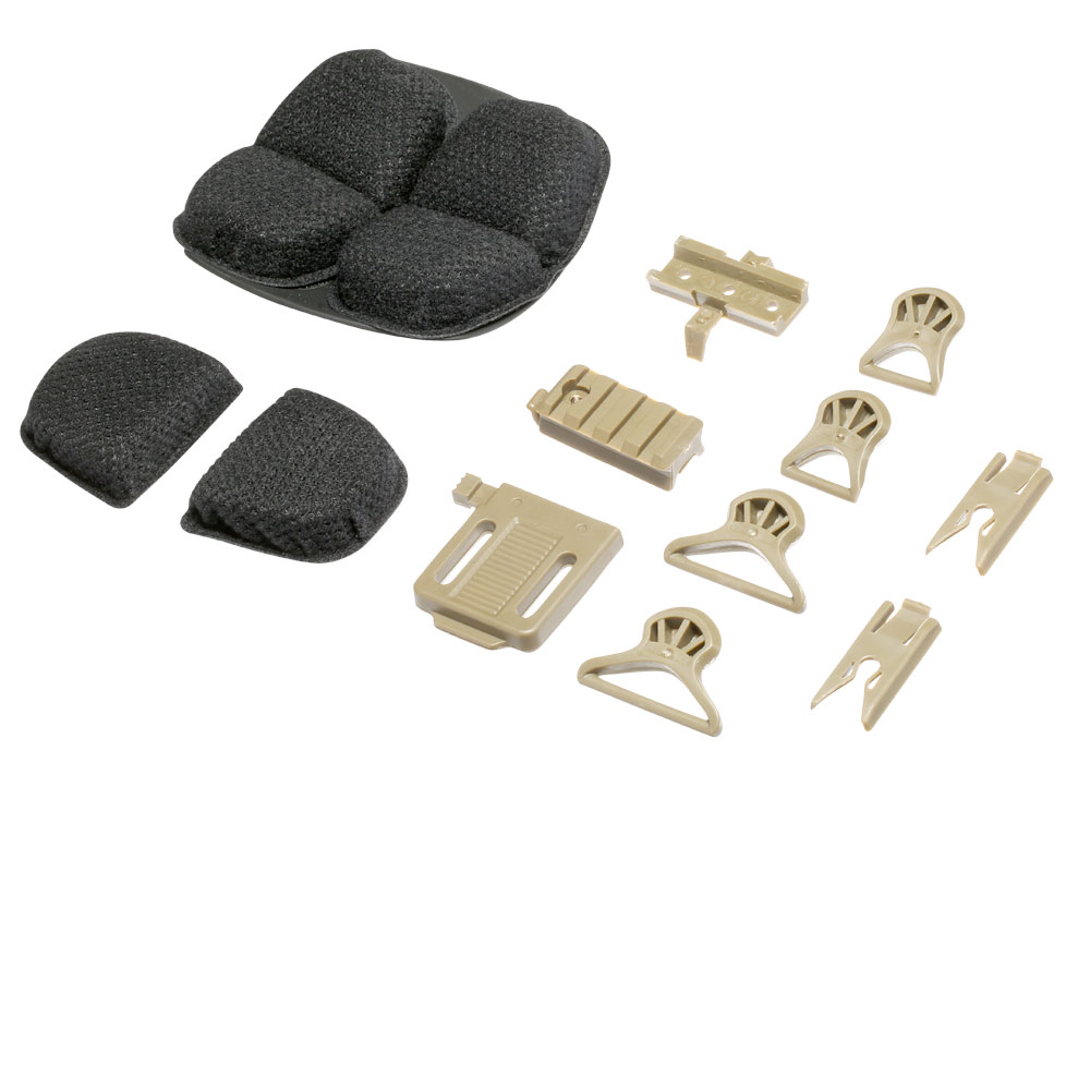 Nuprol Airsoft Helm FAST Railed SF Air mit NVG Mount tan Bild 10