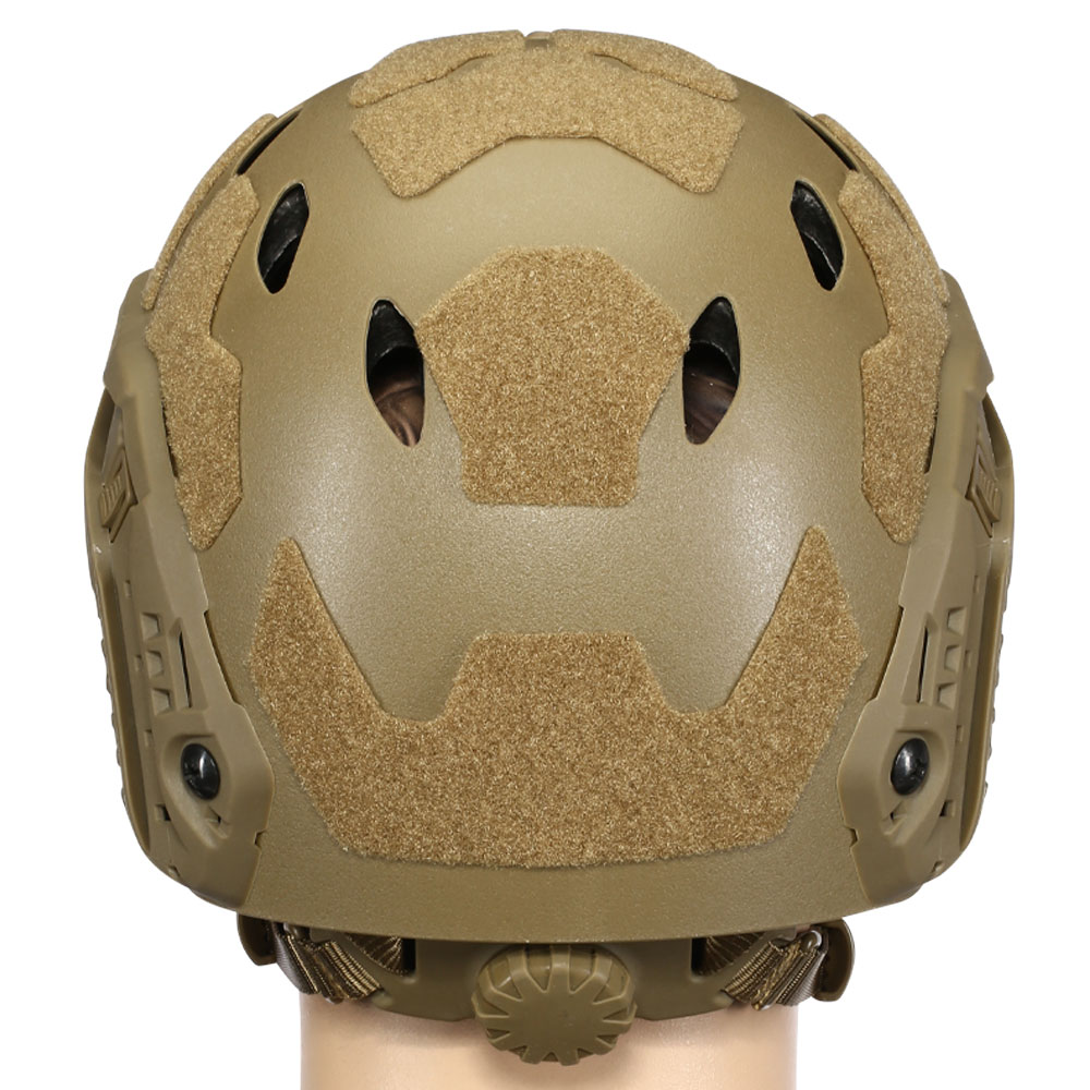 Nuprol Airsoft Helm FAST Railed SF Air mit NVG Mount tan Bild 4