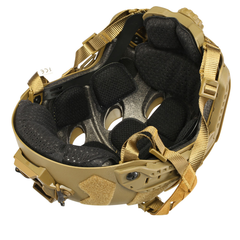 Nuprol Airsoft Helm FAST Railed SF Air mit NVG Mount tan Bild 9