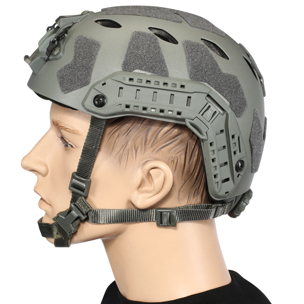 Nuprol Airsoft Helm FAST Railed SF Air mit NVG Mount grau Bild 1
