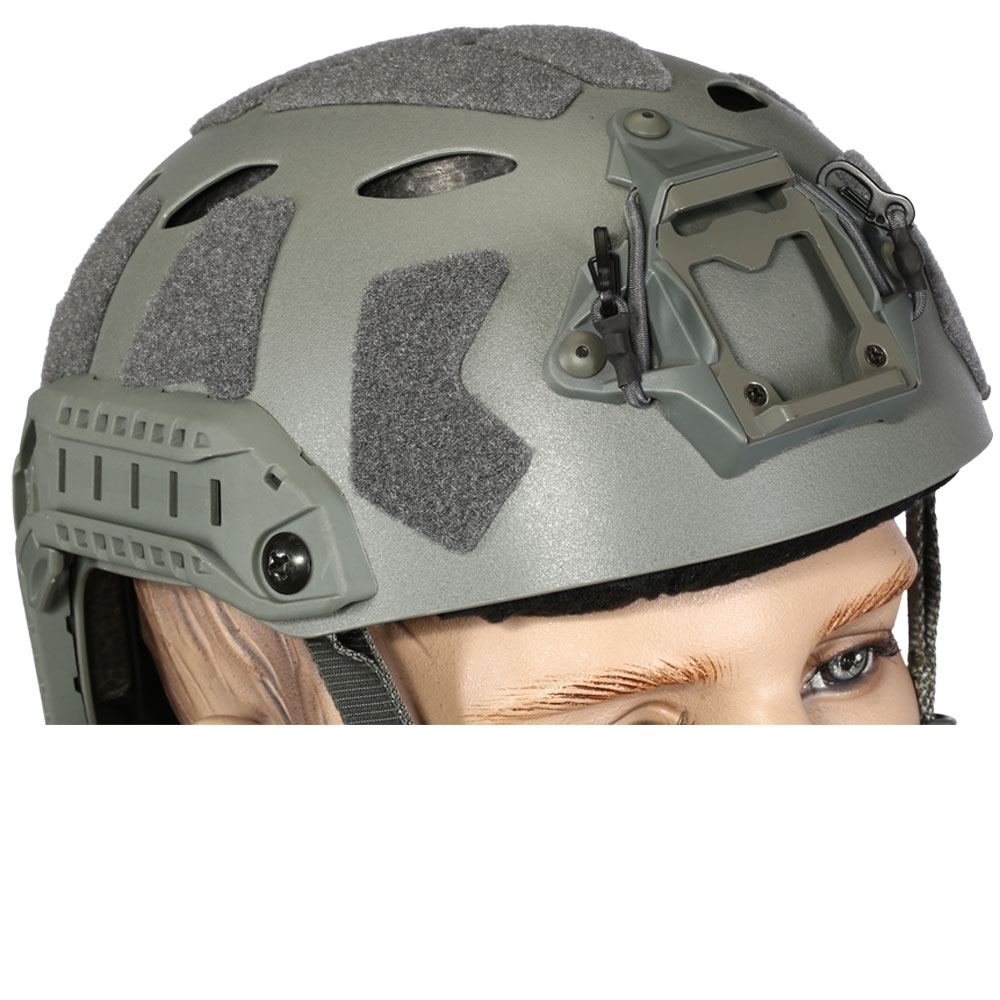 Nuprol Airsoft Helm FAST Railed SF Air mit NVG Mount grau Bild 5