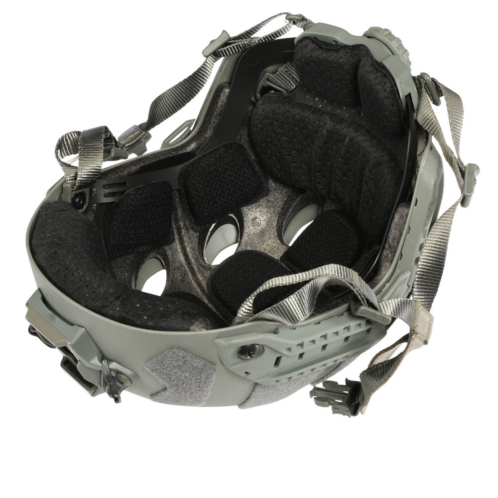 Nuprol Airsoft Helm FAST Railed SF Air mit NVG Mount grau Bild 9