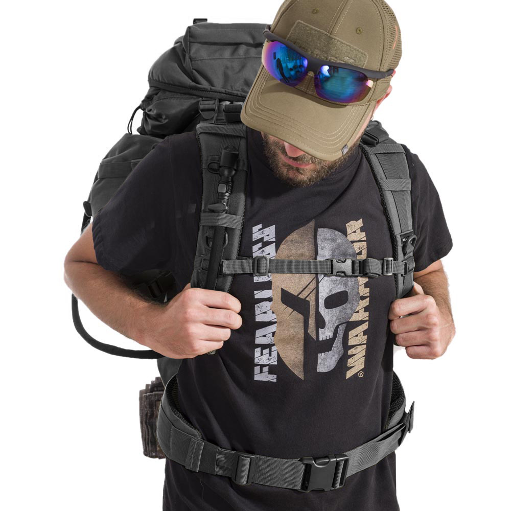 Pentagon Rucksack Deos 65 Liter schwarz inkl. Regenschutz Bild 1