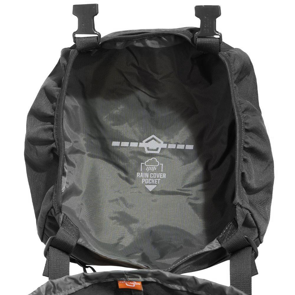 Pentagon Rucksack Deos 65 Liter schwarz inkl. Regenschutz Bild 1
