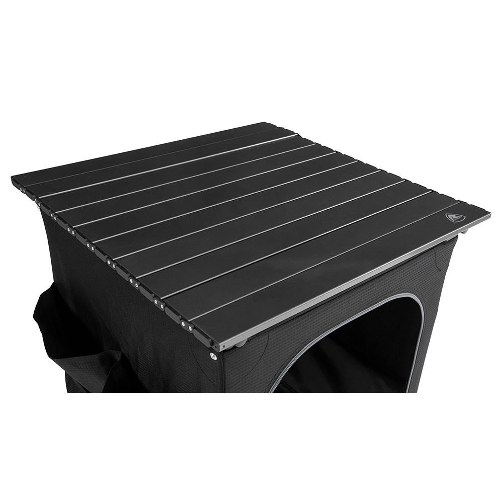Robens Campingschrank Settler mit zwei Regalbden 58 x 58 x 83 cm schwarz klappbar Bild 1