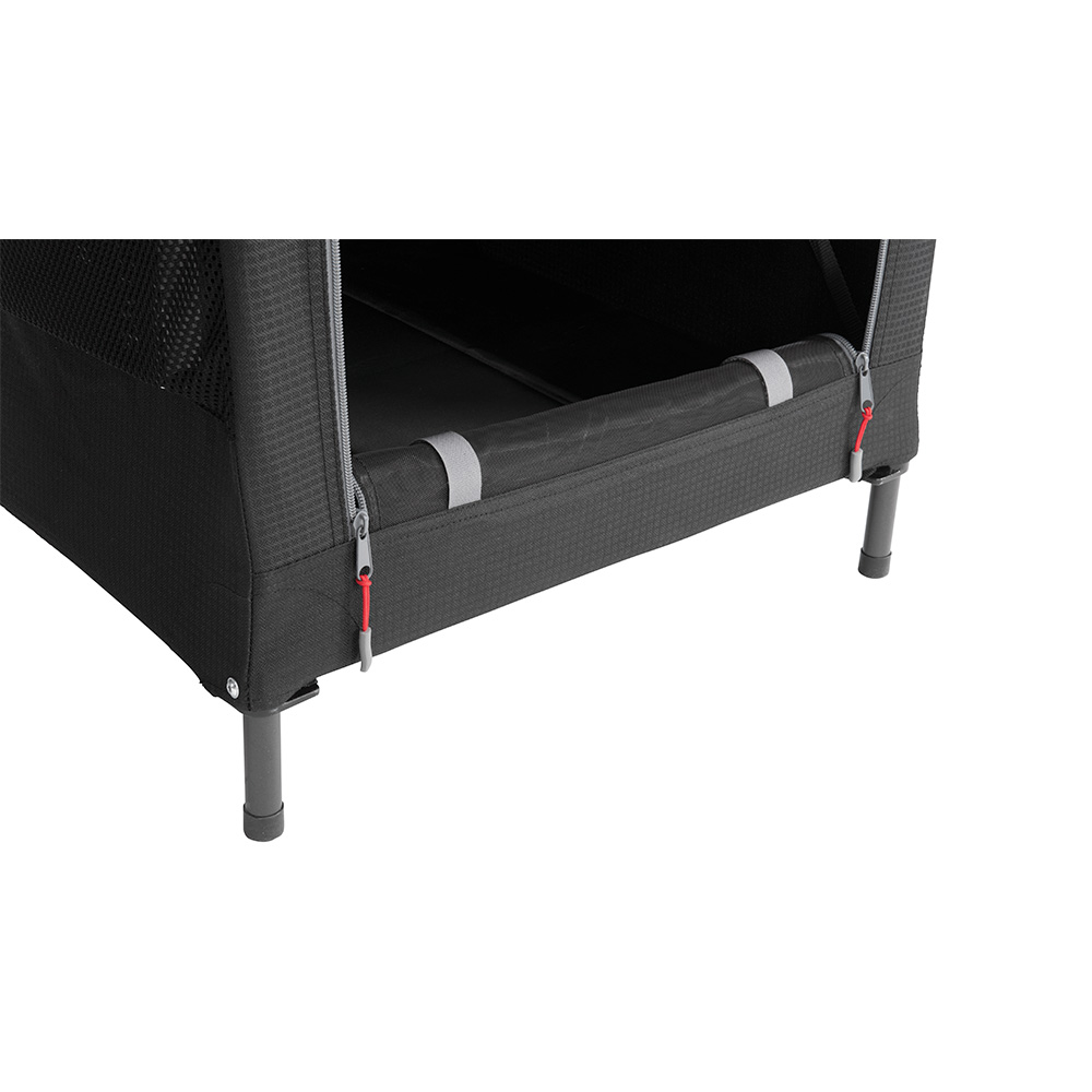 Robens Campingschrank Settler mit zwei Regalbden 58 x 58 x 83 cm schwarz klappbar Bild 1