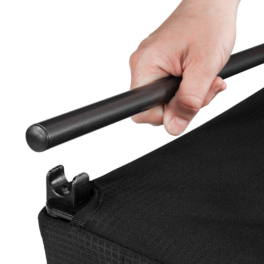 Robens Campingschrank Settler mit zwei Regalbden 58 x 58 x 83 cm schwarz klappbar Bild 1