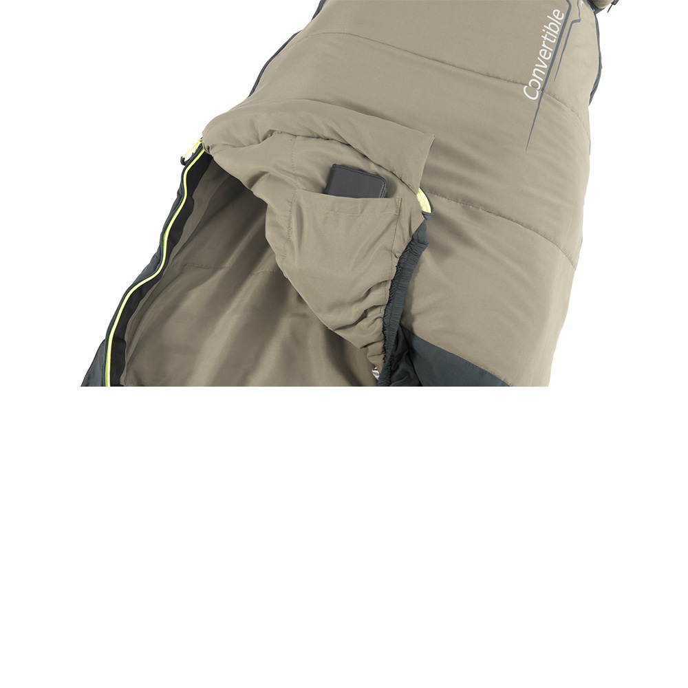 Outwell Mumienschlafsack Convertible Junior oliv mitwachsend 120 - 150 cm Krpergre Bild 1