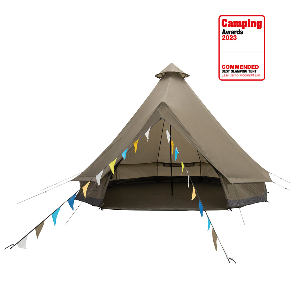 Easy Camp Familienzelt Moonlight Bell Tipi fr max. 7 Personen grau/khaki