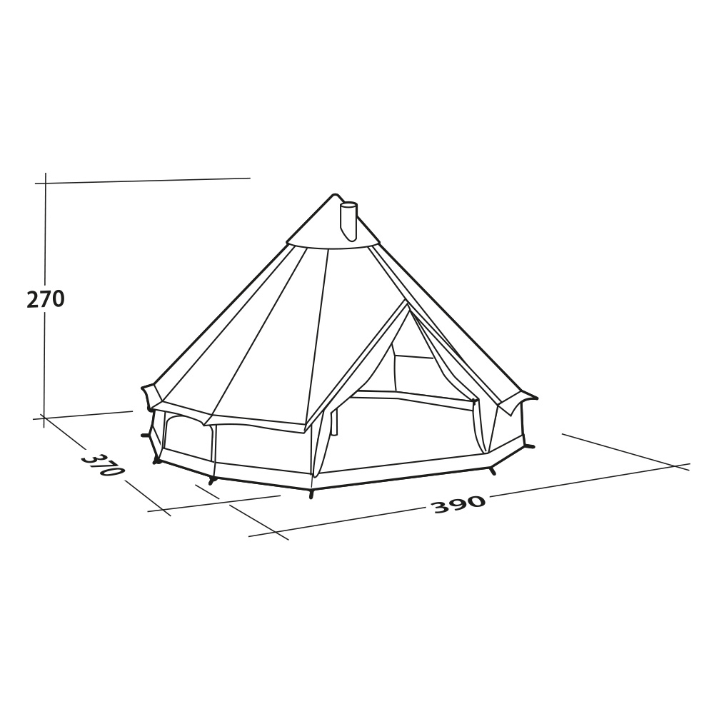 Robens Zelt Klondike PRS fr 6 Personen oliv Bild 1