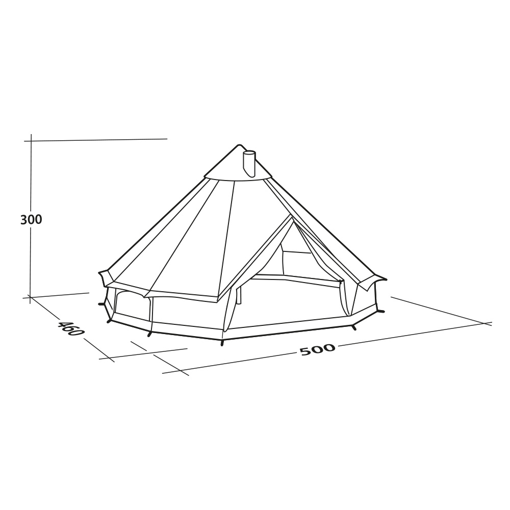 Robens Zelt Klondike Grande PRS fr 10 Personen oliv Bild 1