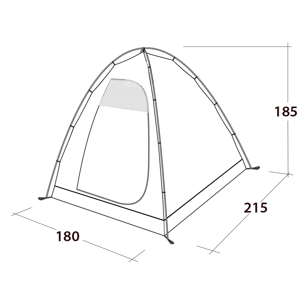 Outwell Innenzelt L freistehend blau fr 3 Personen Bild 1