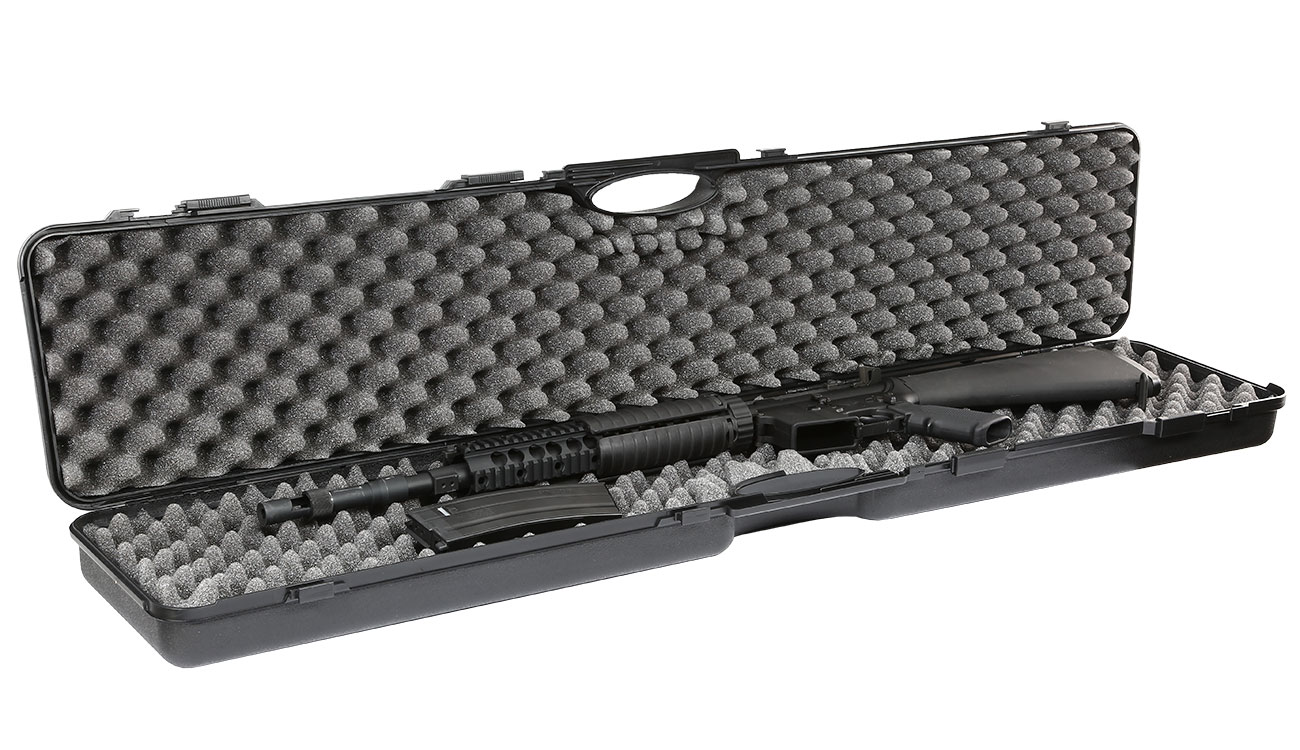 Nuprol Essentials Large Hard Case Waffenkoffer 123,5 x 26,5 x 11 cm Waben-Schaumstoff schwarz Bild 4