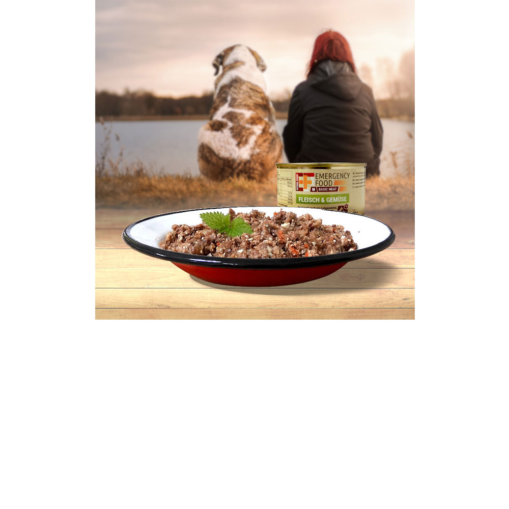 Emergency Food Basic Meat Tiernahrung Fleisch & Gemse 400g Dose Bild 1