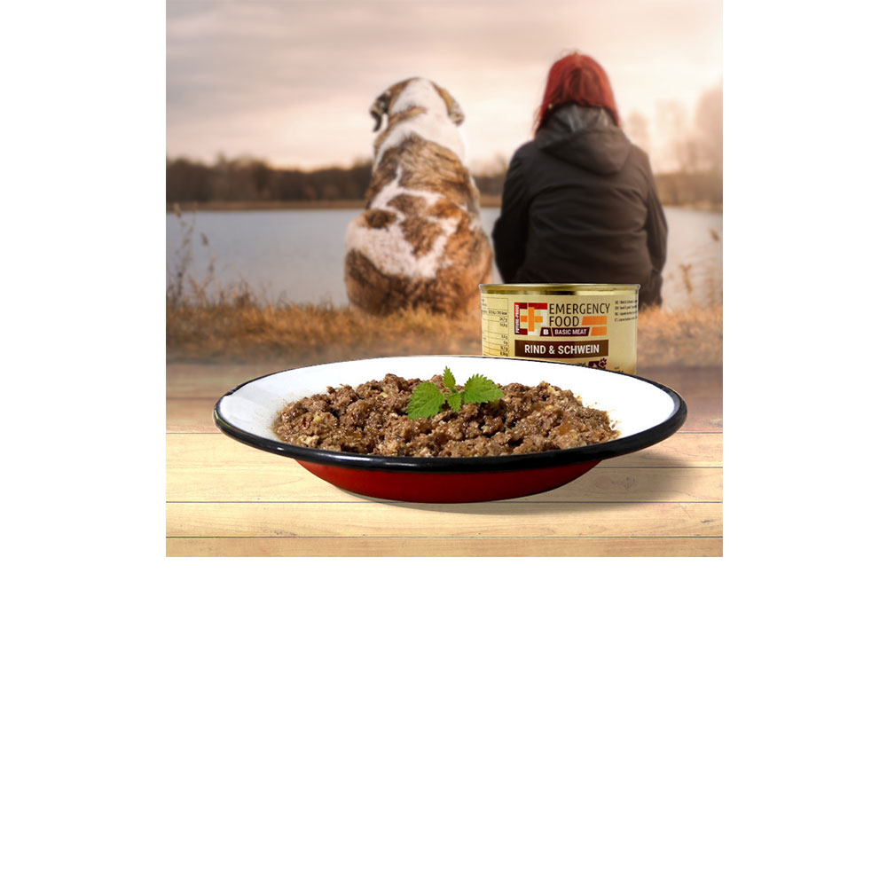 Emergency Food Basic Meat Tiernahrung Rind & Schwein 400g Dose Bild 1